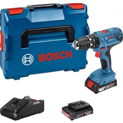 Perceuse visseuse GSR 18V-21 + 2 Batteries (2+4Ah) + 1 chargeur + L-Boxx - BOSCH