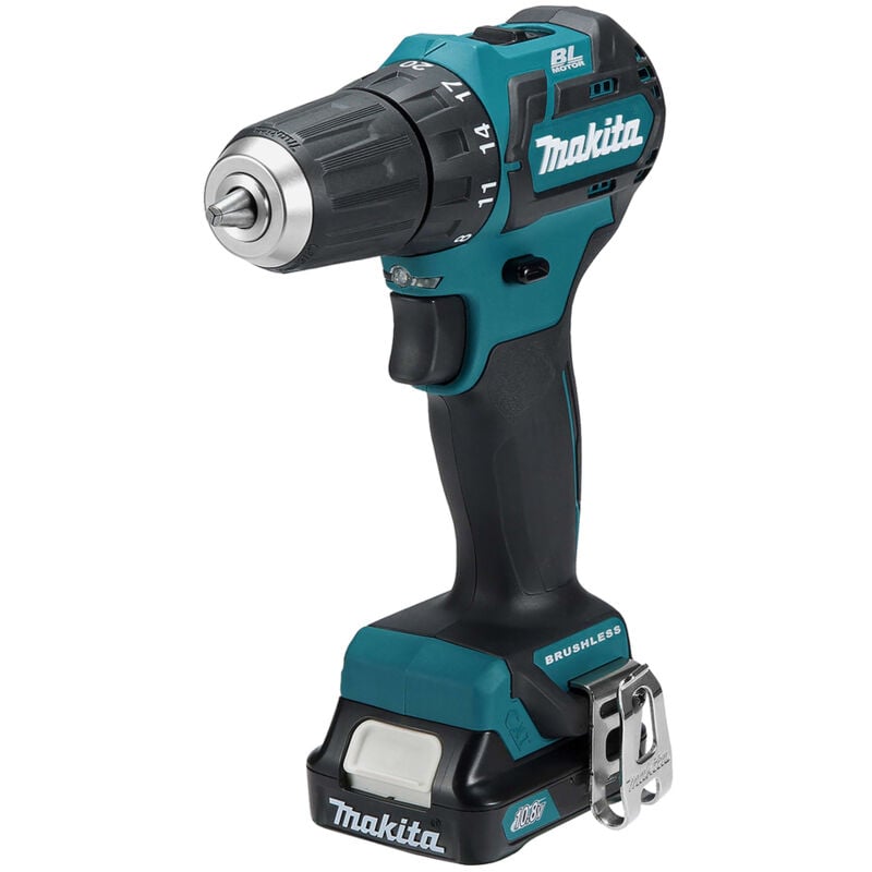Outillage - Perceuse-visseuse sans fil 12 v, 2 batteries 2,0 Ah, chargeur DF332DSAE - Makita