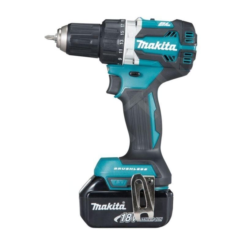 Outillage - Perceuse-visseuse sans fil 18 v, 2 batteries 3,0 Ah, chargeur DDF484RFJ - Makita