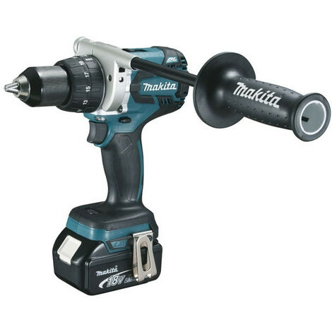 Perceuse visseuse MAKITA + 2 batteries 18V 5 Ah, chargeur, coffret - DDF481RTJ