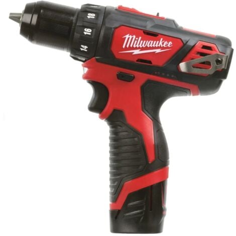 Perceuse Visseuse MILWAUKEE 12V 2.0Ah Li-Ion M12BDD202CL - 2 Batteries 12V 2Ah - 4933441915
