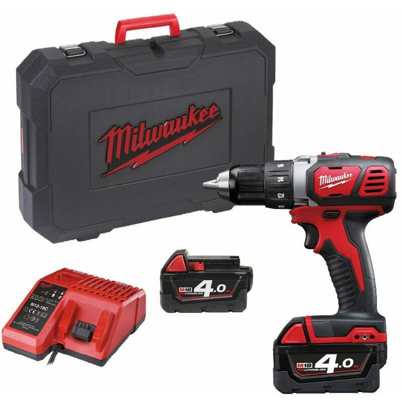 Perceuse Visseuse Milwaukee M18 Bdd 402c 18v 2 Batteries 4 0ah Chargeur En Coffret 4933443565