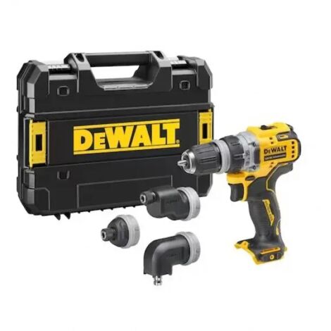 Perceuse-visseuse multi-têtes 12V DEWALT DCD703NT-XJ avec coffret