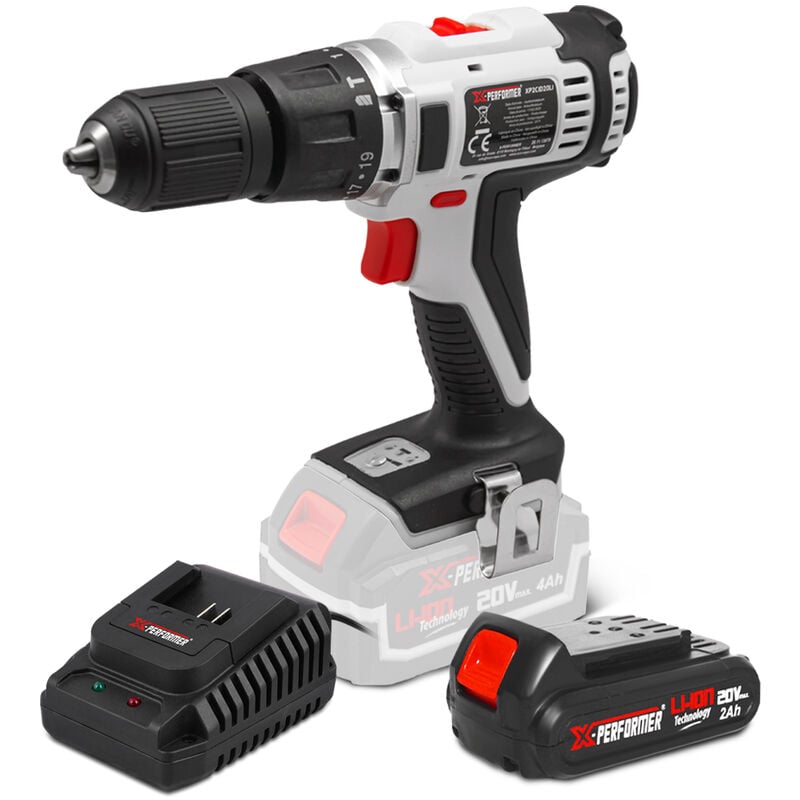 X-performer - Perceuse visseuse percussion 20V livré avec batterie 2Ah