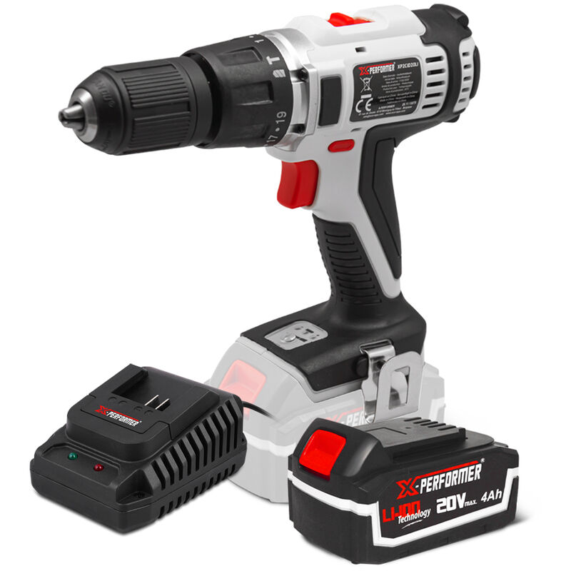 Perceuse visseuse percussion 20V livré avec batterie 4Ah - X-Performer