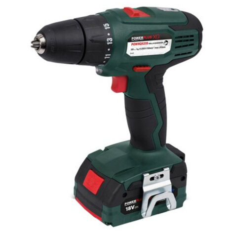 Perceuse visseuse professionnelle 18v 2 battes powp8040 powerplus