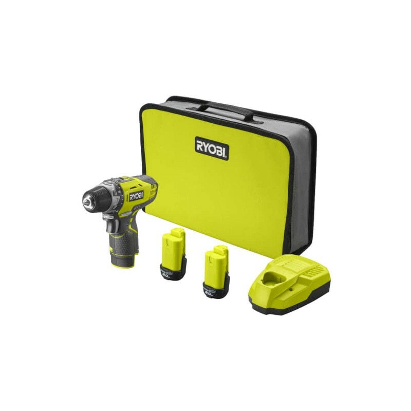 Perceuse-visseuse 12V - 2 Batteries 2.0Ah - 1 Chargeur R12DD-220S - Ryobi