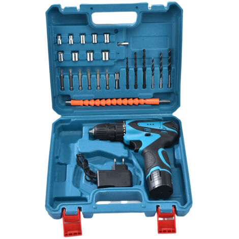Perceuse Visseuse sans Fil 12V Type Makita Haut Couple avec Batterie et Chargeur Kit Complet pour Bricolage