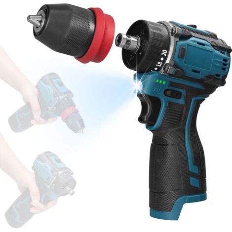 Perceuse visseuse sans fil 18V 2en1 moteur brushless 45Nm