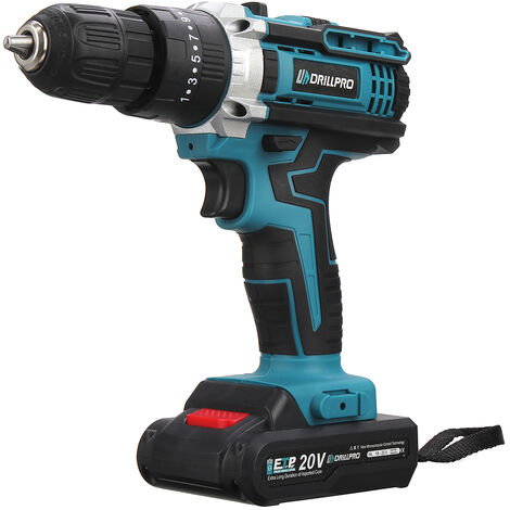 Perceuse visseuse sans fil 20V 3 Vitesses Drillpro 1 batterie Jmax