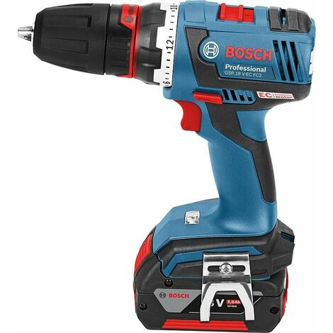 Perceuse visseuse sans fil BOSCH 18 V GSR 18V-EC FC2 2x 5,0 Ah batterie et chargeur