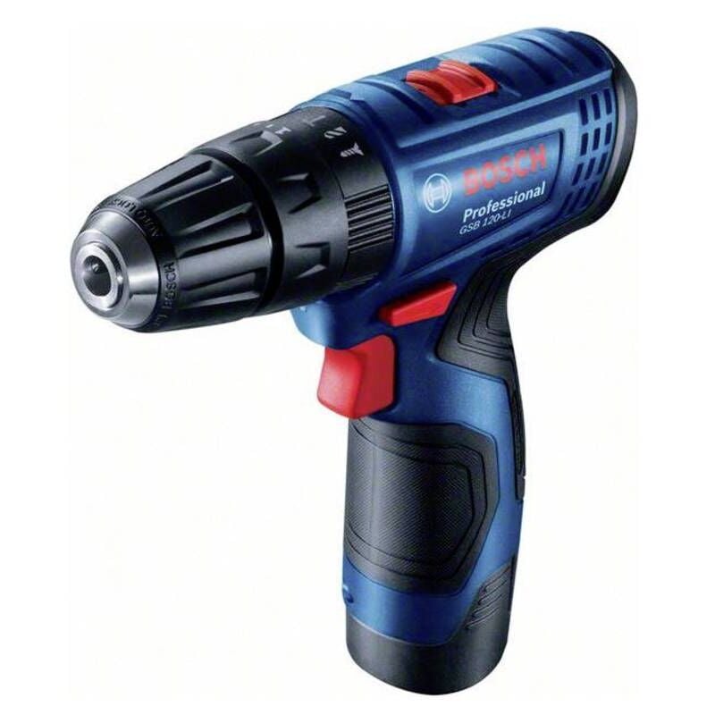 Perceuse-visseuse sans fil Bosch Professional gsb 120-LI 06019G8100 12 v 2.0 Ah Li-Ion + 2 batteries