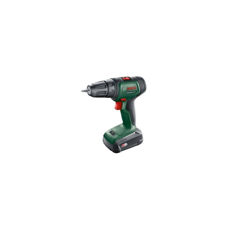 Perceuse-visseuse sans-fil Bosch UniversalDrill 18V 40Nm + 1 batterie 1,5 Ah, 1 chargeur, 1 embout de vissage double et coffre
