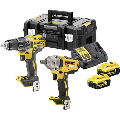 Perceuse-visseuse sans fil, Clé à chocs sans fil Dewalt DCK2077P2T DCK2077P2T-QW 18 V 5 Ah Li-Ion