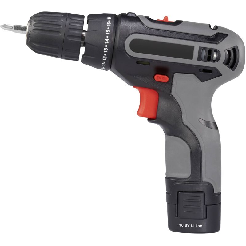 Perceuse-visseuse sans fil D008 10.8 V 1.5 Ah Li-Ion + batterie