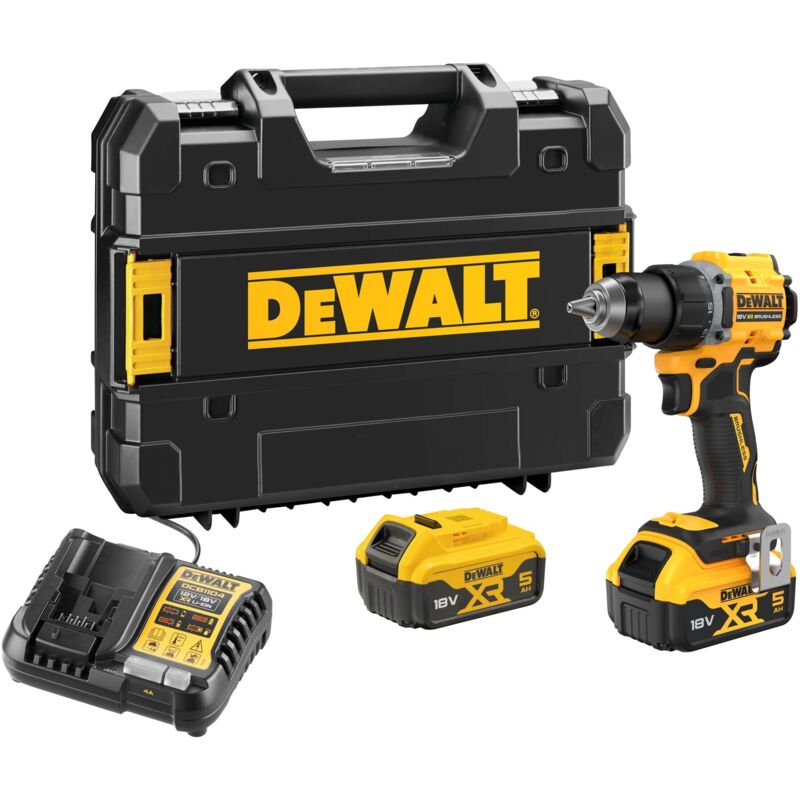 Perceuse visseuse sans fil DEWALT DCD794P2T QW DCD794P2T QW 18 V 5 Ah Li Ion + 2 batteries + chargeur + mallette - vue 2