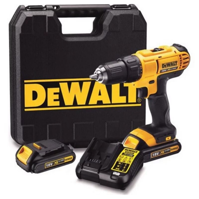 Dewalt - Perceuse-visseuse 18V xr avec 2 batteries 18V 1,5 Ah - chargeur - mallette -DCD771S2-QW