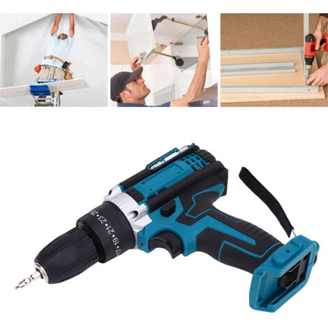 Perceuse-visseuse sans fil, diamètre de perçage 10 mm, alimentée par batterie 21 V, idéale pour l'entretien de la maison et le travail du bois.