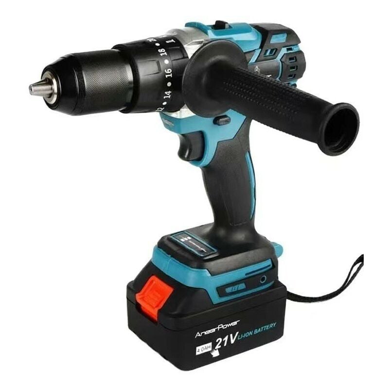 Perceuse-Visseuse sans fil EasyDrill 800W 80-120Nm 18V-21 (1 Batteries 4,0 Ah, Système 18 v) Diamètre maximum du mandrin 13 mm