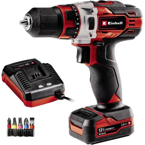 Perceuse-visseuse sans fil Einhell TE-CD 12/1 Li (1x2,0Ah) 4513590 12 V 2 Ah Li-Ion + chargeur, + batterie
