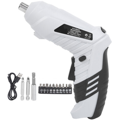 Perceuse-visseuse sans fil électrique avec batterie lithium-ion rechargeable et LED pour bricolage domestique