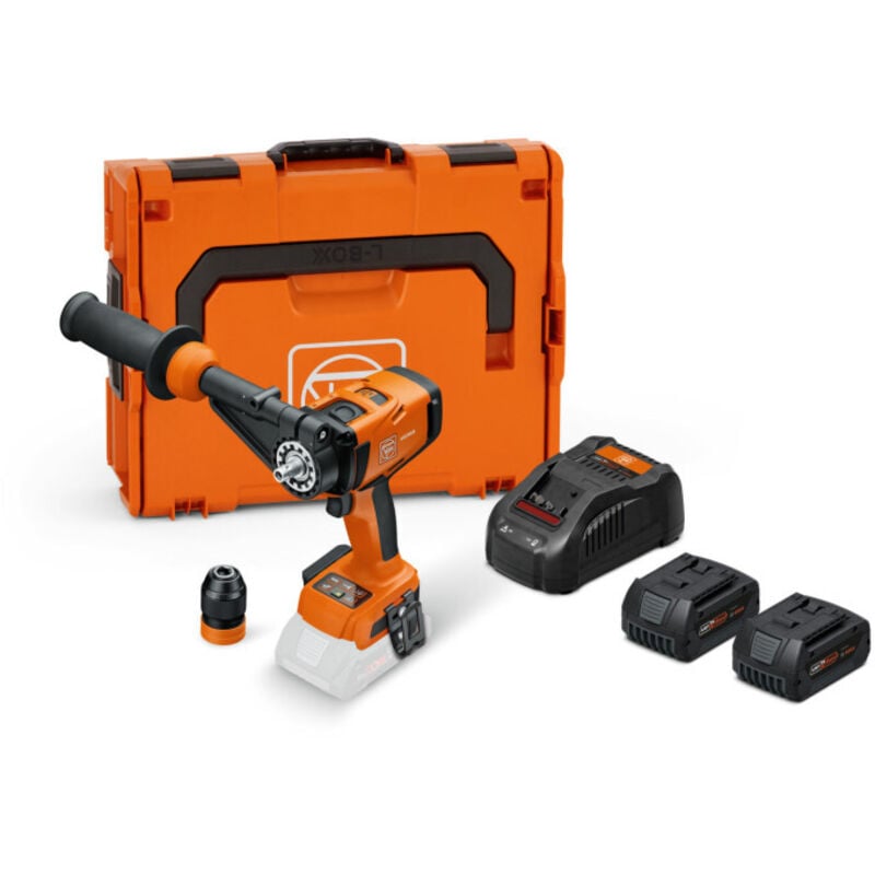 Perceuse-visseuse sans fil 4 vitesses ascm 18-4 qm as Set / 2x 5,0 Ah batterie + chargeur en L-Boxx - 71161567000 - Fein