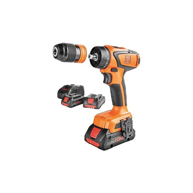 Perceuse-visseuse sans fil Fein ascm 18 qsw as, 18 v avec 3x batterie bosch 4,0 Ah ProCORE et chargeur