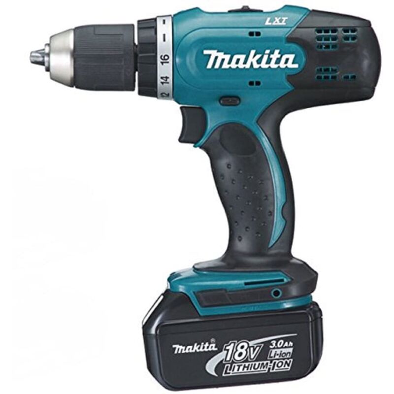 Perceuse visseuse 18V + 3 batteries 3Ah + chargeur + coffret