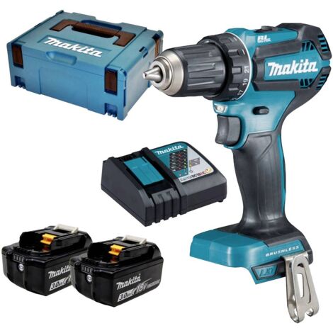 Perceuse-visseuse sans fil Makita Makita DDF485RFJ 18 V 3 Ah Li-Ion + 2 batteries, + mallette, + chargeur