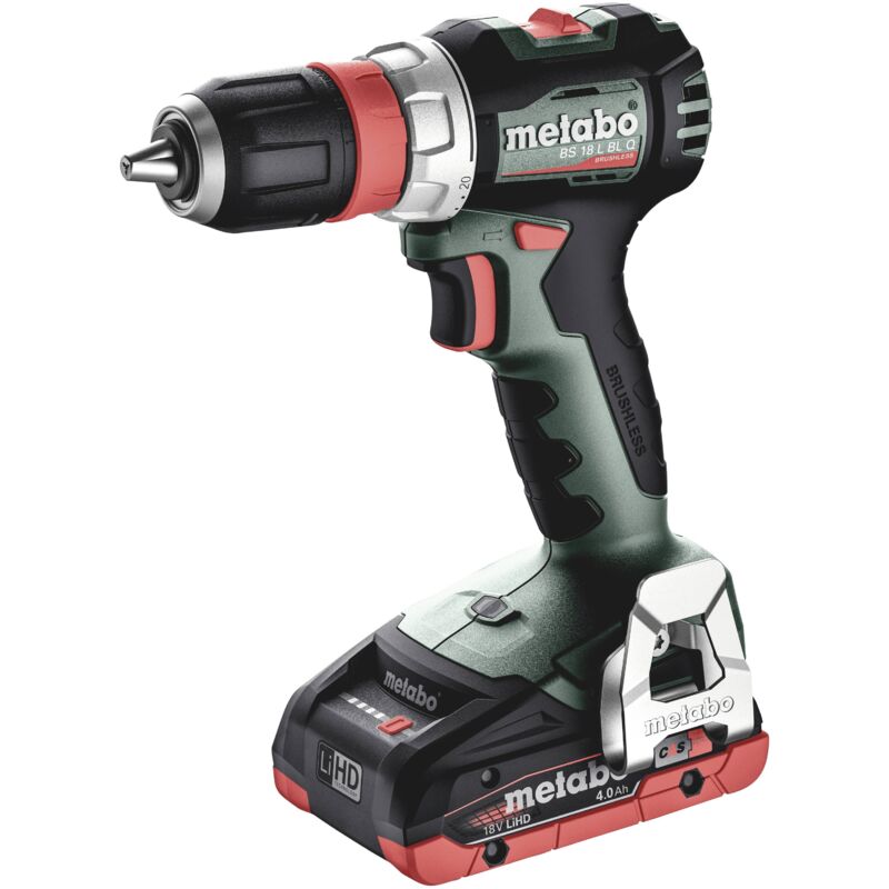 Perceuse visseuse sans fil Metabo BS 18 BL Q 613156800 18 V 4 Ah Li Ion + 2 batteries brushless + mallette + charg