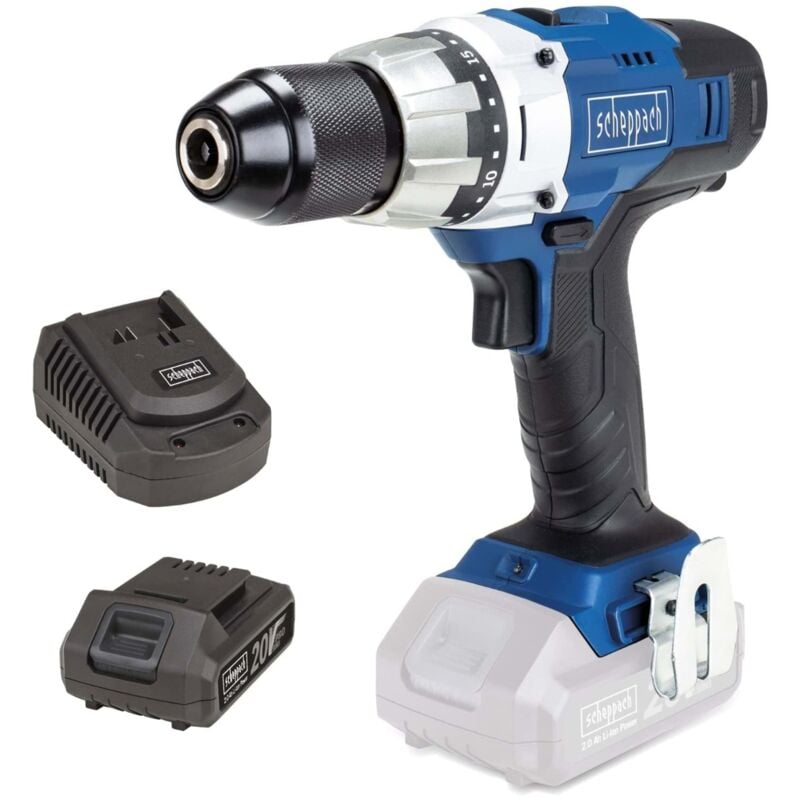 Visseuse sans fil 20 v, CDD45-20ProS Scheppach avec batterie 20V 2.0Ah et chargeur - 5909222900