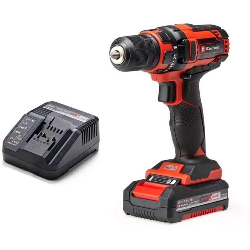 Perceuse-visseuse sans fil Einhell tc-cd 18-2 Li 4513846 18 v 1.5 Ah Li-Ion + batterie