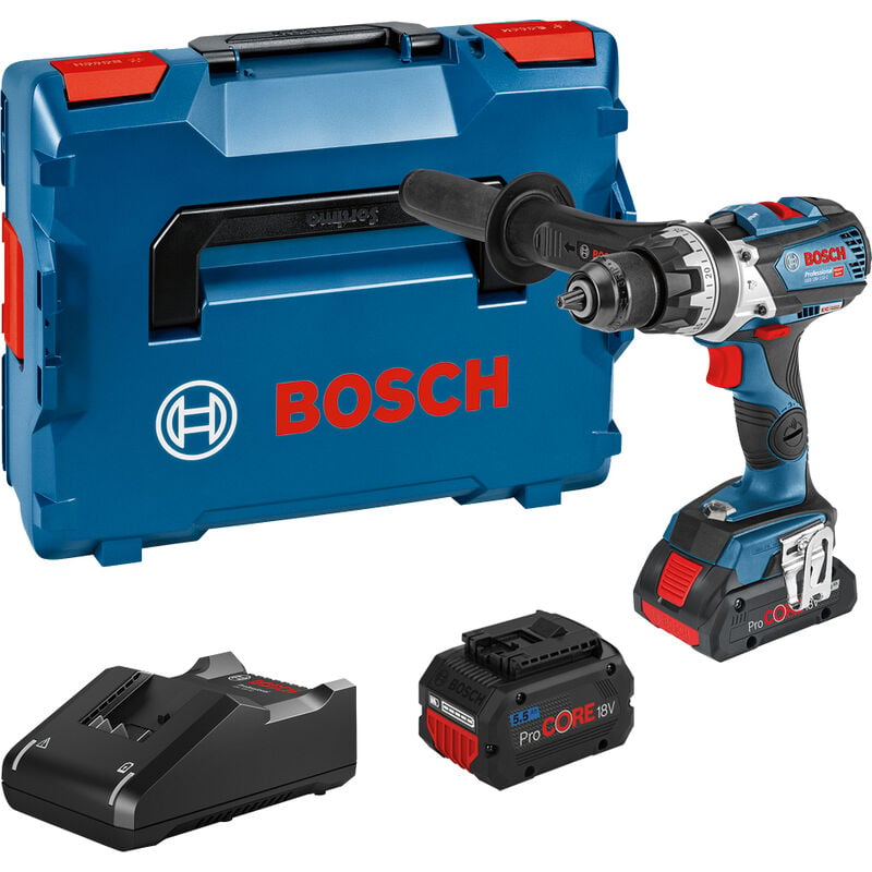 Bosch - Perceuse-visseuse à percussion 18V gsb 18V-110 c + 2 batteries Procore 5,5Ah + chargeur 06019G030C