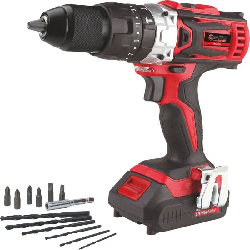 Perceuse visseuse 18V 35Nm 2 batteries drakkar