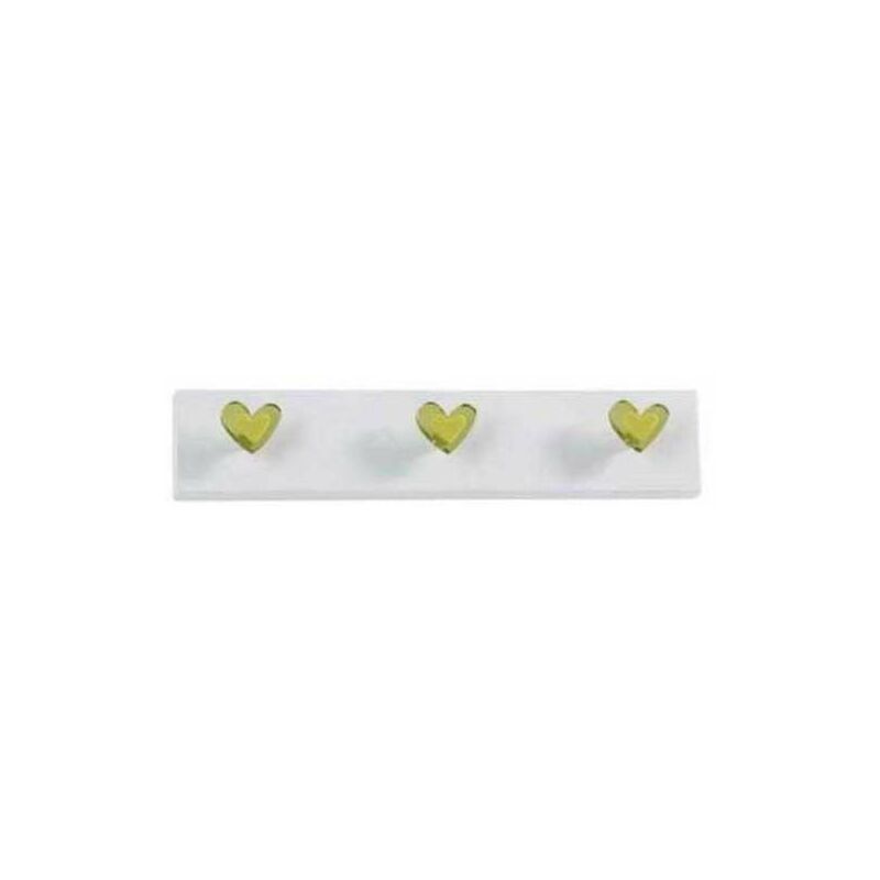 

Herdasa - Percha mod. 101 juvenil corazones verdes 3 colgadores varios colores para elegir 8 cm(alto)37 cm(ancho)3,5 cm(largo) Color Ceniza