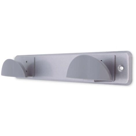 Percha acero inoxidable + doble pomo abs cromado280x50mm GSC 003802796