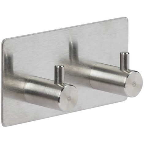 Percha adhesiva stiky 2 cabezas 9x2,8cm - 5five