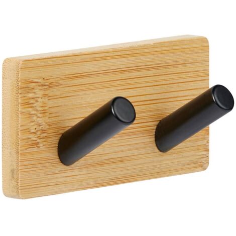 Percha adhesiva stiky de metal y bambú - 5five