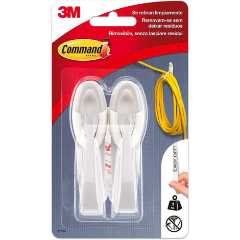 Percha agrupadora de cables, 2 uds + 3 tiras