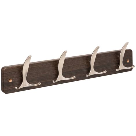 Percha aly 4 cabezas l45cm madera gris oscuro - 5five