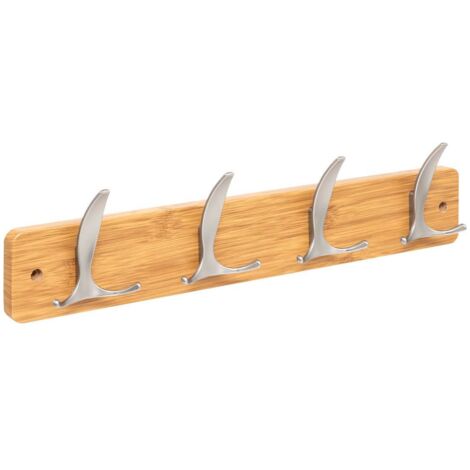 Percha aly 4 cabezas l45cm madera natural gris - 5five