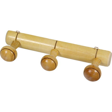 PERCHA BOLAS FIJAS 4 MADERA