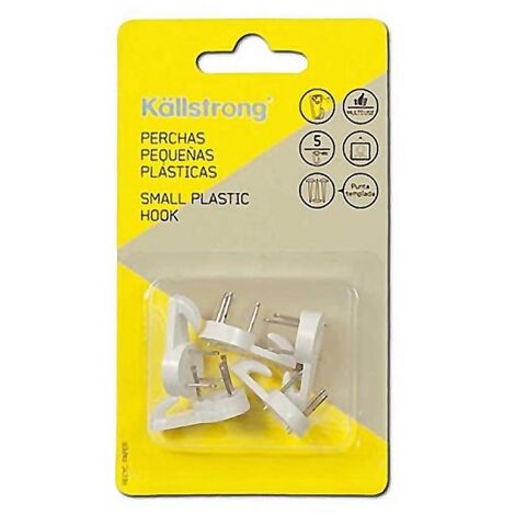 PERCHA CUELGAFACIL 3 CLAVOS BLISTER 5
