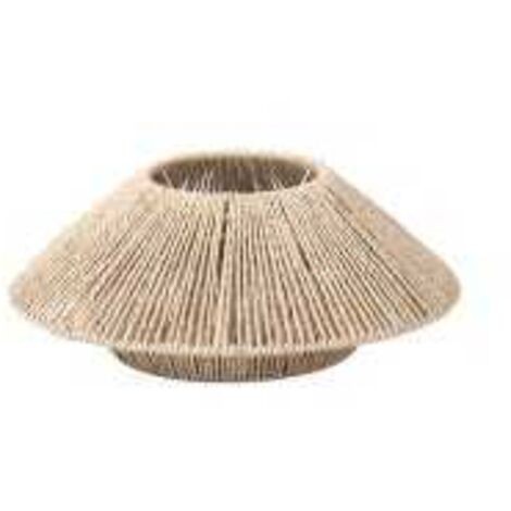 Percha de cuerda vintage - Decoración ideal para hoteles, restaurantes y pensiones - 30 x 12,5 cm - Amarilla