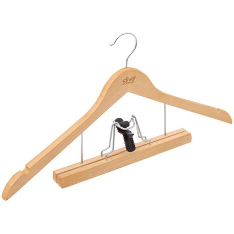 Percha de madera beige - 5five