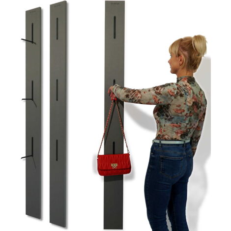 Percha de madera SLIM gris