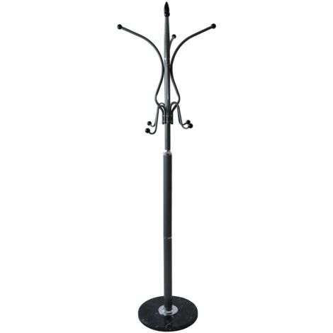 PERCHA DE PIE PARA ROPA MÁRMOL GRIS