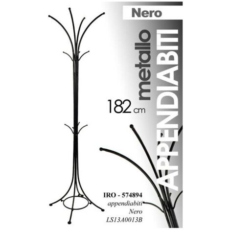 Percha de suelo de metal negro 182 cm