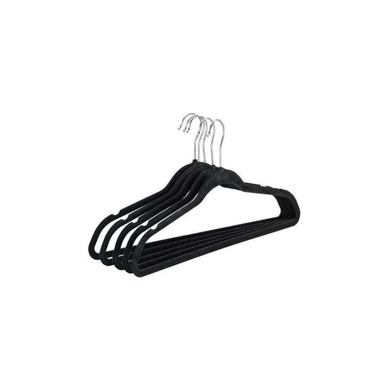 

Percha Flocada Antideslizante Negro (5 Uds)
