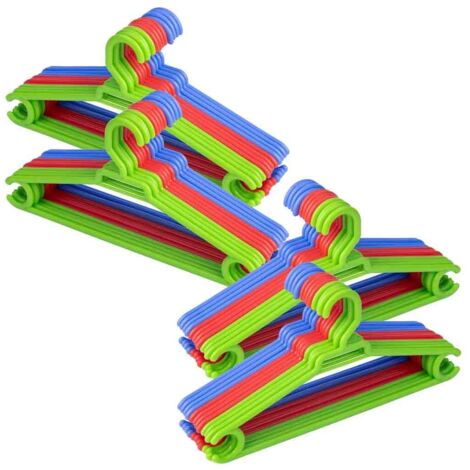 Percha infantil de plasticomulti color pack 48 uds 26,8x0,53x13,20cm